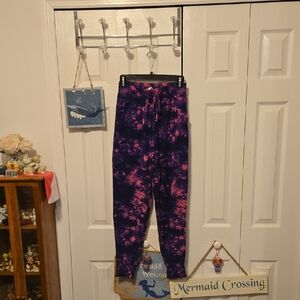 Purple and Pink Tie-Dye Joggers